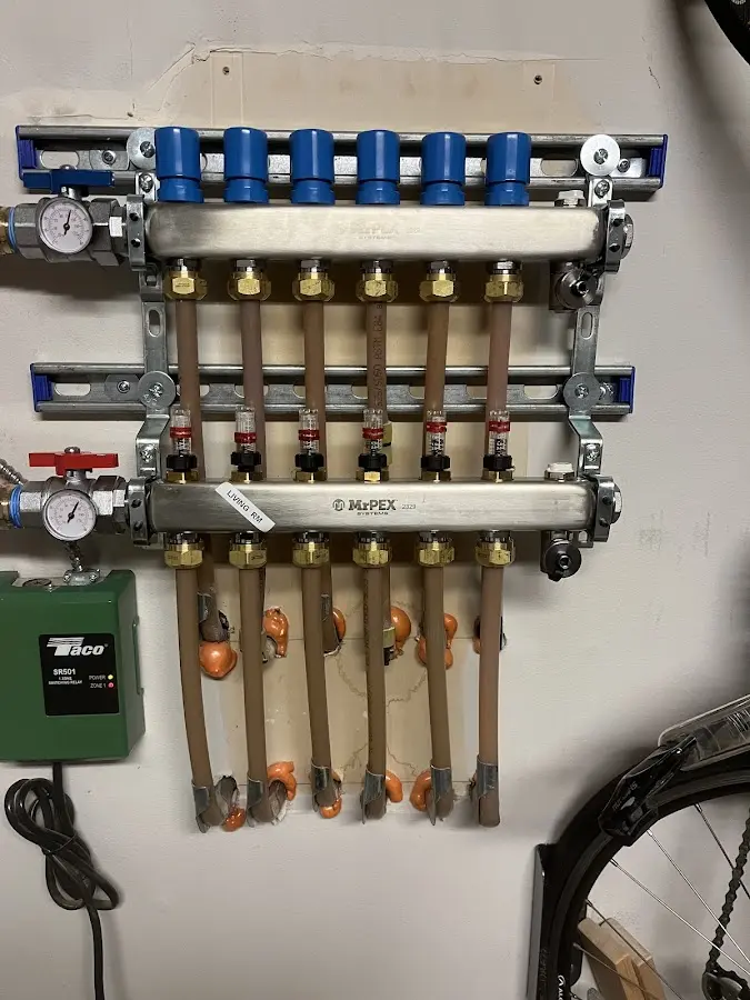 Plumber performing Gas Line Installation at a residential property in Monee